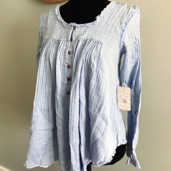 🌱SOLD🌱NWT Free People Blouse - Picture 1 of 4